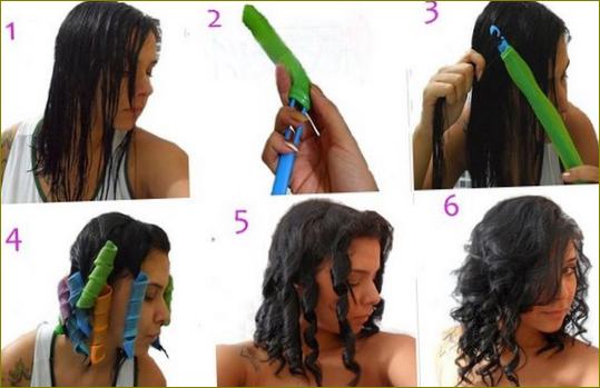 Как да усукваме коса на ролки с пръчка, велкро, ролки и спирали