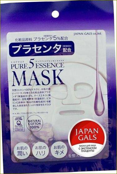 Japan Gals Pure 5 Essence маска с плацента