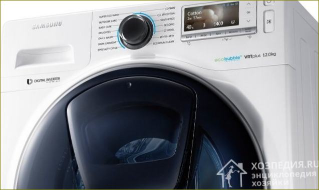 Перална машина Samsung с технология Eco bubble