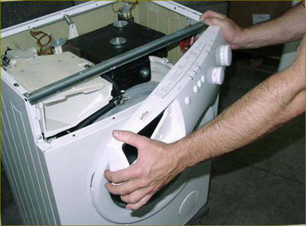 Извадете вътрешния панел на пералната машина