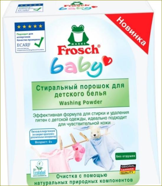 Frosch отстраняване на петна от бебешка храна за измиване на бебета снимки