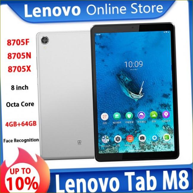 Lenovo YOGA Tab M8 Smart Tablet 8705F/N 8 инча 3G/4G RAM 32G/ 64G ROM Octa Core WiFi/LTE версия 5100mAh с лицево разпознаване FHD dolby|Таблети | | Aliexpress