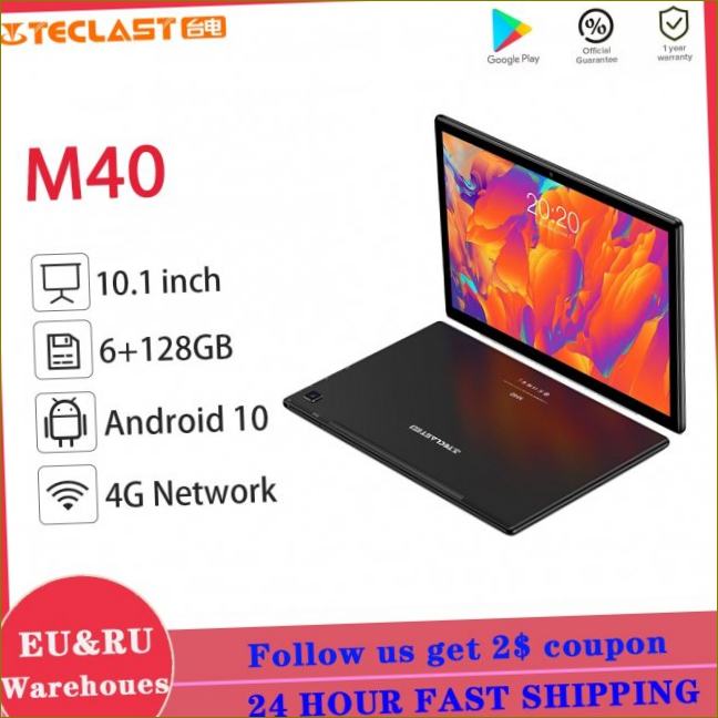Teclast M40 Android 10 Tablet 4G Network 10.1inch T618 Dual core 1920x1200 Dual Phone Call 6GB RAM 128GB ROM Tablet PC|Планети||| Aliexpress