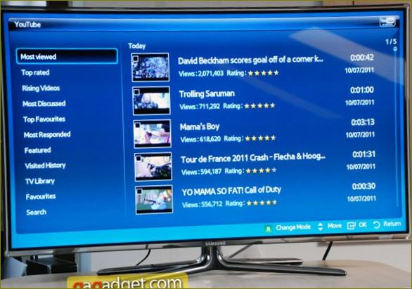 Видео преглед на Samsung UE40D7000 3D телевизор с пакет SmartTV-30