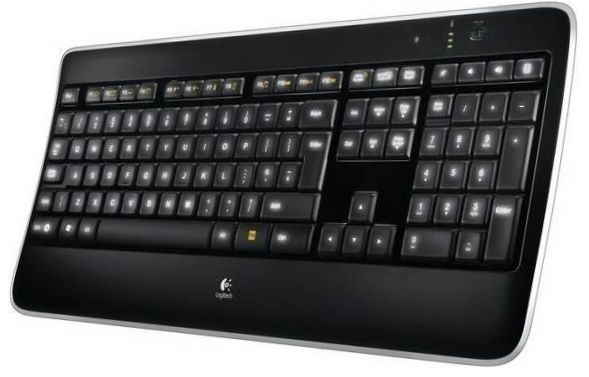 Безжична осветена клавиатура Logitech K800 Black USB