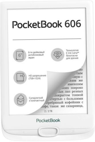 6" PocketBook 606 8GB eBook - Тип на дисплея: Carta