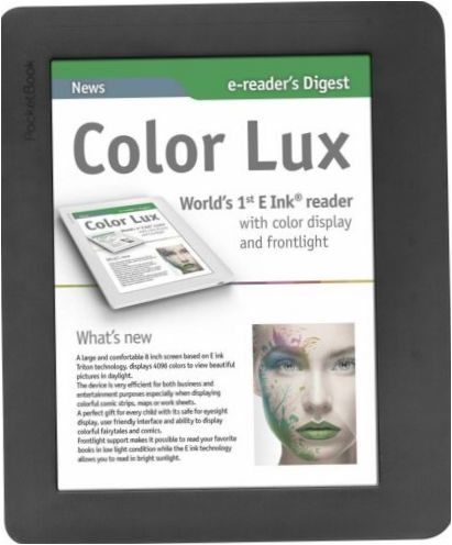 8" PocketBook 801 Color Lux 4GB електронна книга - допълнителни функции: автоматично завъртане на екрана, преобразуване на текст в глас
