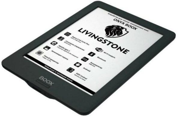 6" ONYX BOOX Livingstone 8GB eBook - формати на книги и документи: CHM, DJVU, DOC, EPub, FB2, HTML, RTF, TXT