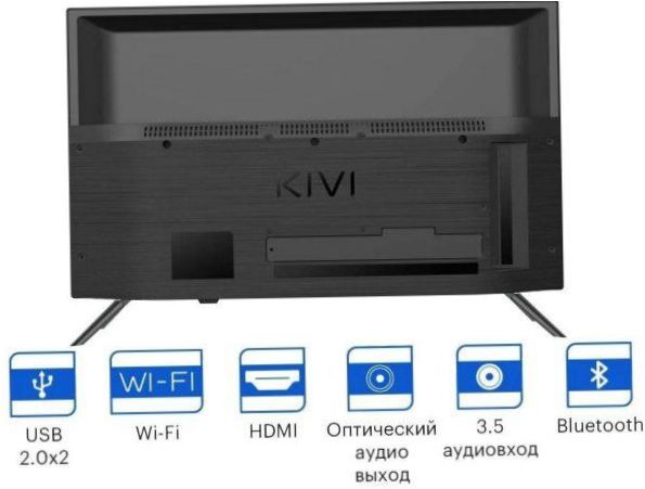 KIVI 24H740L HDR, LED (2021), черен