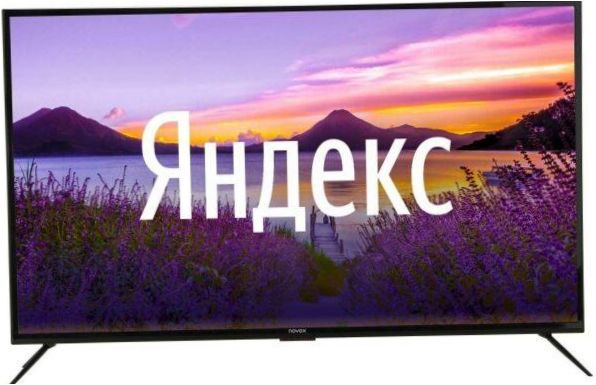 Novex NVX-55U321MSY LED, HDR (2020), задвижван от Yandex.TV, черен