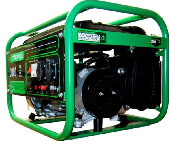 Бензинов генератор Stavmash BG-3000, (2800 W) - пускане в експлоатация: ръчно