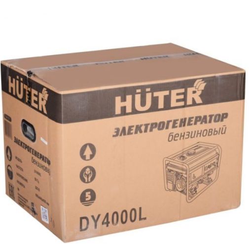 Бензинов генератор Huter DY4000L (3300W) - характеристики: шумозаглушител