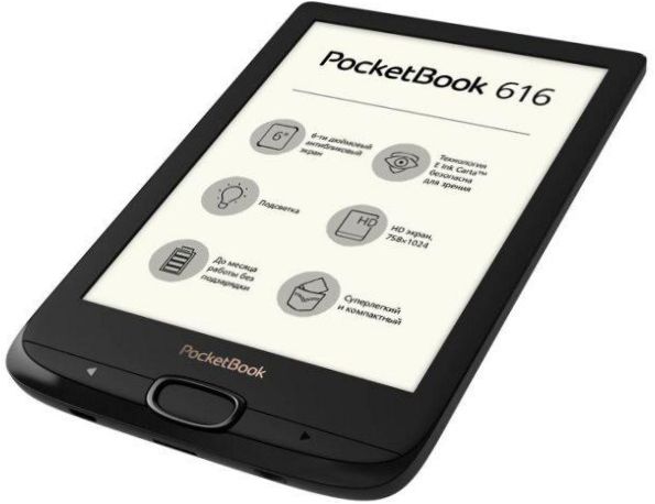 6" PocketBook 616 8 GB eBook - формати на книги и документи: CHM, DJVU, DOC, EPub, FB2, HTML, PDF, RTF, TXT