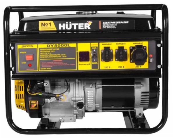 Бензинов генератор Huter DY8000L (7000W) - пускане в експлоатация: ръководство