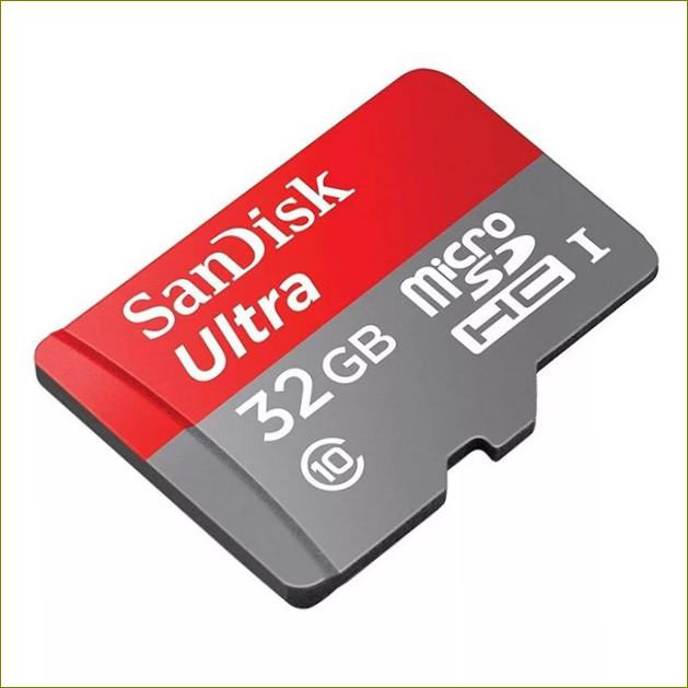 SANDISK Ultra microSDHC 32Gb - за снимане на видео на телефона