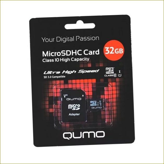 QUMO 32 SDHC10 - за съхранение с голям капацитет
